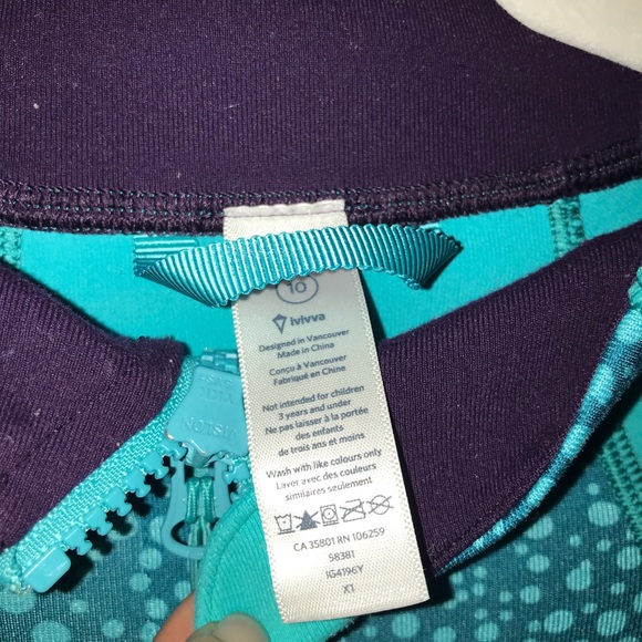 Ivivva by Lululemon Your Practice blue jacket - Picture 3 of 6